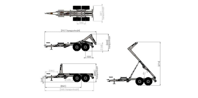 MetaFlex 50–65 pendelsillaga, rehvidel 560/60x22,5 - Image 4