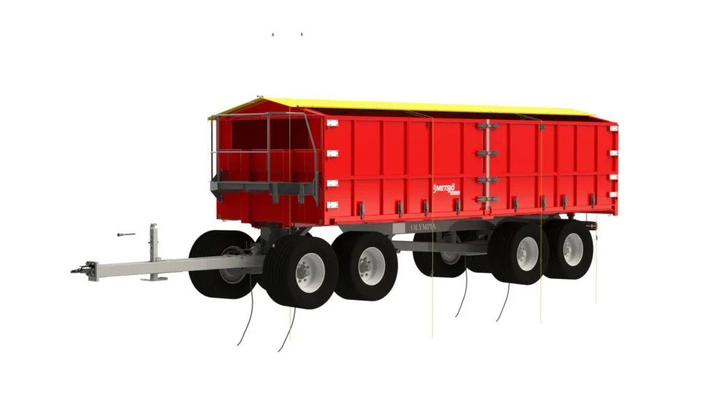 OL75 langetatavate külgedega, maht 26m³