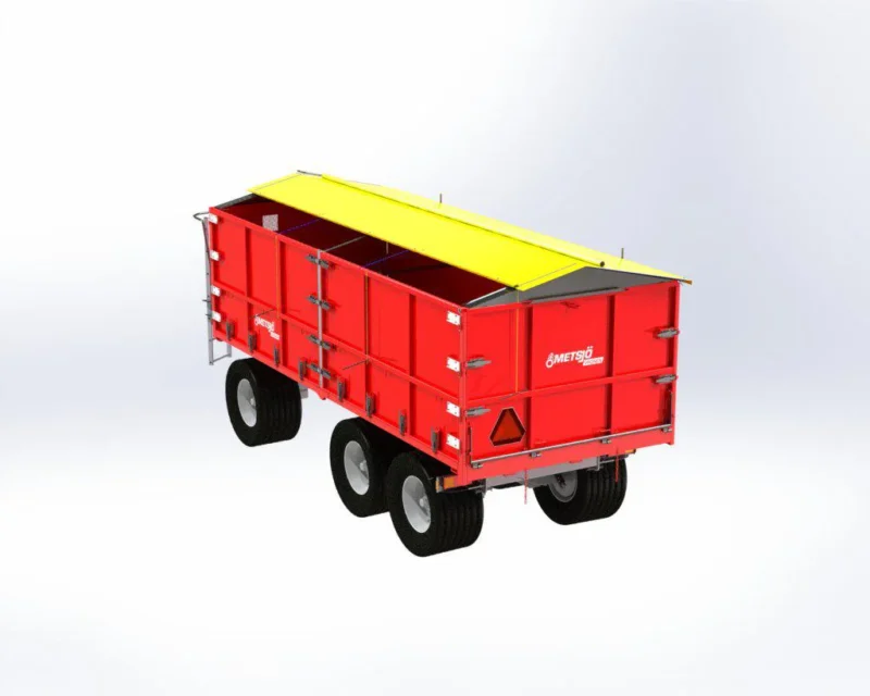 OL60 drop-down konteinerhaagis L6000 H1500 W2550 21 m³ - Image 4