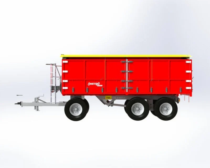 OL60 drop-down konteinerhaagis L6000 H1500 W2550 21 m³ - Image 2