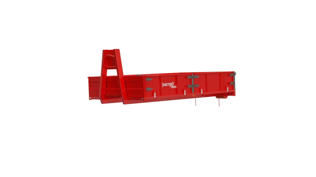 Avatavate külgedega konksliftkonteiner, L4165 × H600 × W2550, 6,1 m³