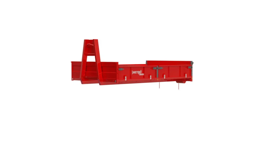 Avatavate külgedega konksliftkonteiner, L4165 × H450 × W2550, 4,6 m³
