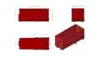 Silokonteiner L6000 H2500 W2550 35 m³ - Pilt 3