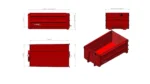 Field konteiner ustega L4165 H1500 W2550 15 m³ - Pilt 2