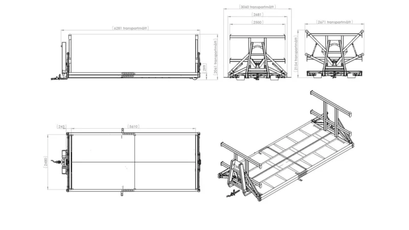 Konteinerplatvorm  L5600 W2550 - Image 2
