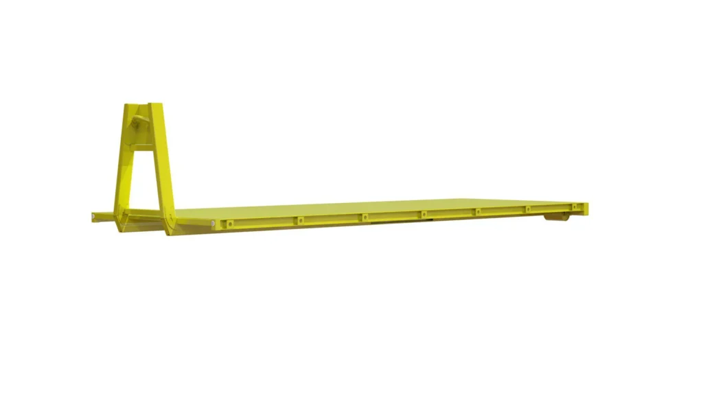 Masinate konteinerplatvorm rullikutega L7500 W2550