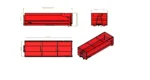 Eucon viljakonteiner L7500 H1750 W2550 31 m³ - Pilt 4