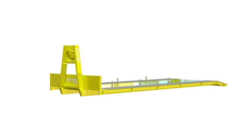 Masinate konteinerplatvorm L7000 W2550, libisemisvastane