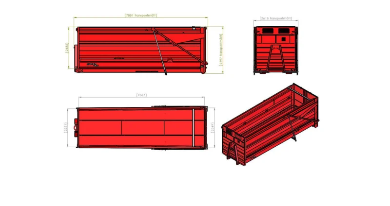 Silokonteiner L7500 H2500 W2550  43,5m³ - Image 3