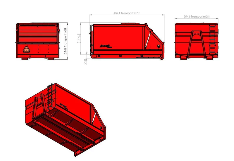 Reovee rullkonteiner L4165x H1750 x W2550 - Image 3