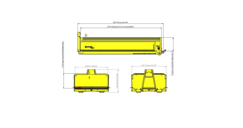 Pinnasekonteiner 6.1 L6000 H1000 W2550 14,7m3 - Image 2