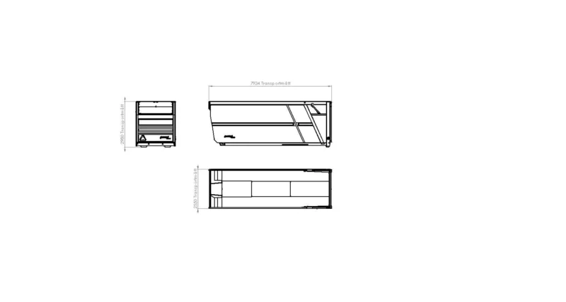 Eucon viljakonteiner L7900 H2600 W2550 50 m³ - Image 5