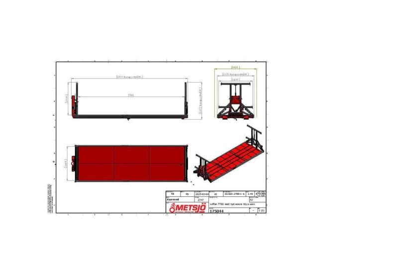 Konteinerplatvorm  L7700 W2550 - Image 3