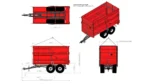MetaX Wheat and Grass Trailer L5050 H2500 W2550 29 m³ - Pilt 5