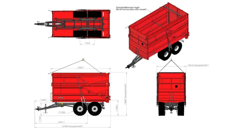 MetaX Wheat and Grass Trailer L5050 H2500 W2550 29 m³ - Image 5