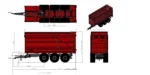 MQ75 Maisi-ja Silohaagis L7500 H3000 W2550 52 m³ - Pilt 4