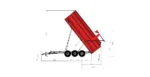 MQ95 3-teljeline silo- ja maisihaagis L9500 H3000 W2550 66m³ - Pilt 5