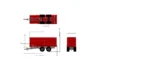 MQ75 2-axle Silage L7500 H2500 W2500 43,5 m³ - Pilt 4