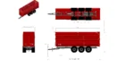 MQ95 Vilja- ja rohutranspordi haagis 66 m³ - Pilt 14