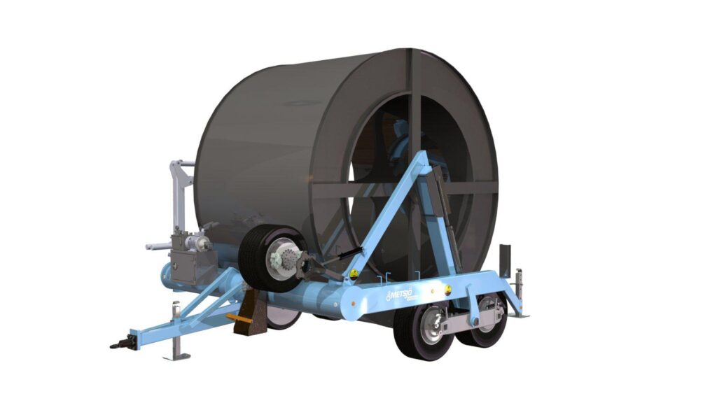 Olympia kaablitrumli transpordihaagis, 20-tonnine, pendelvedrustusega